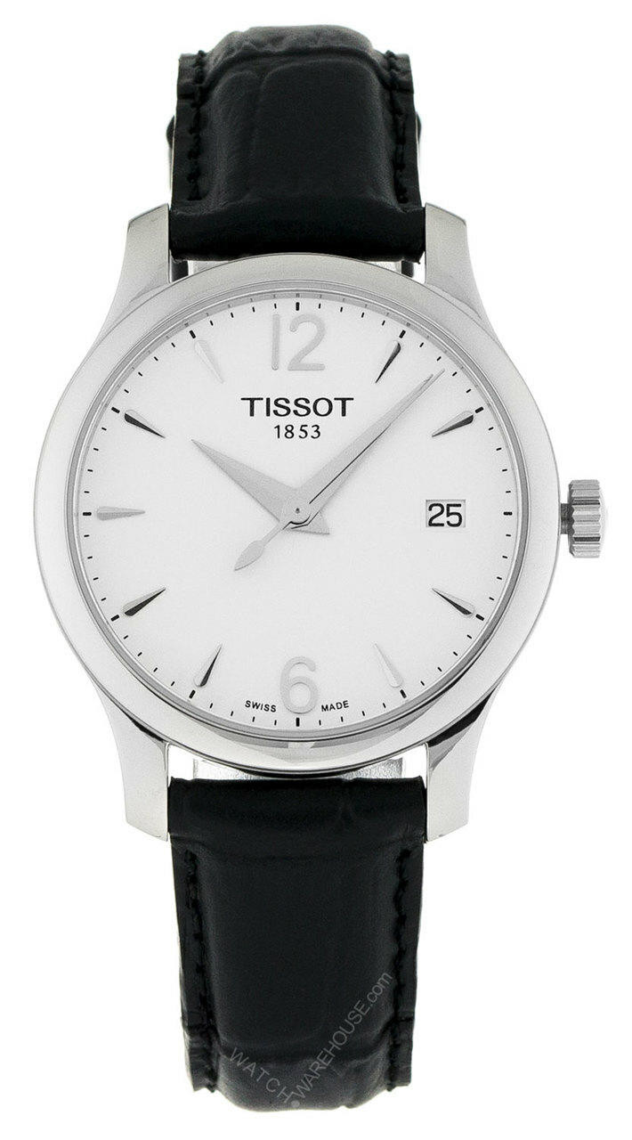 TISSOT T-Classic Tradition Black Leather Women display picture 3