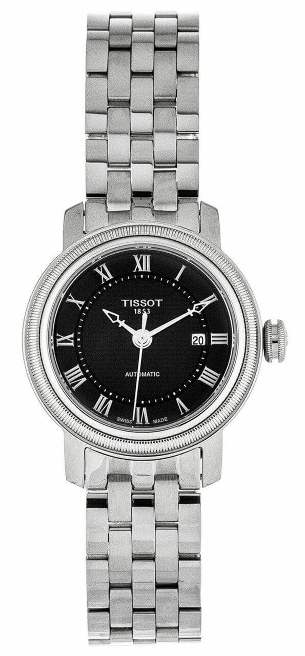 TISSOT Bridgeport 29MM AUTO SS Black Dial Women display picture 3