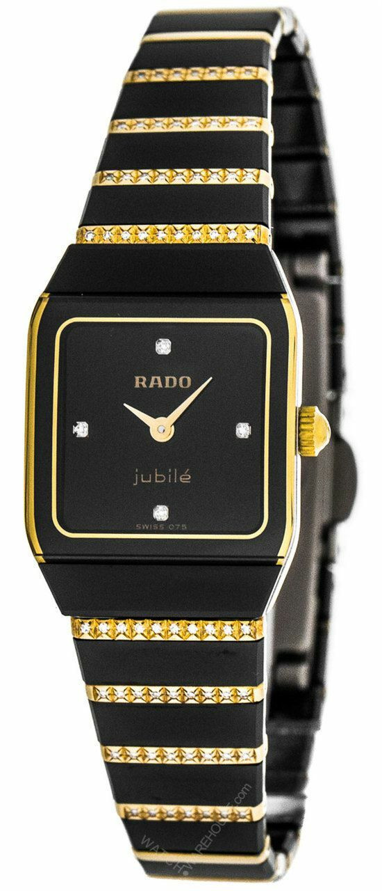 RADO Anatom Jubile White Gold Black Hardmetal Men display picture 1