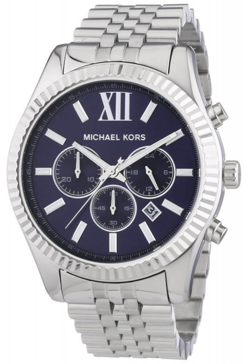 MICHAEL KORS レキシントン MK8280 MICHAEL KORS Lexington Chronograph SS Blue Dial Men's Watch MK8280