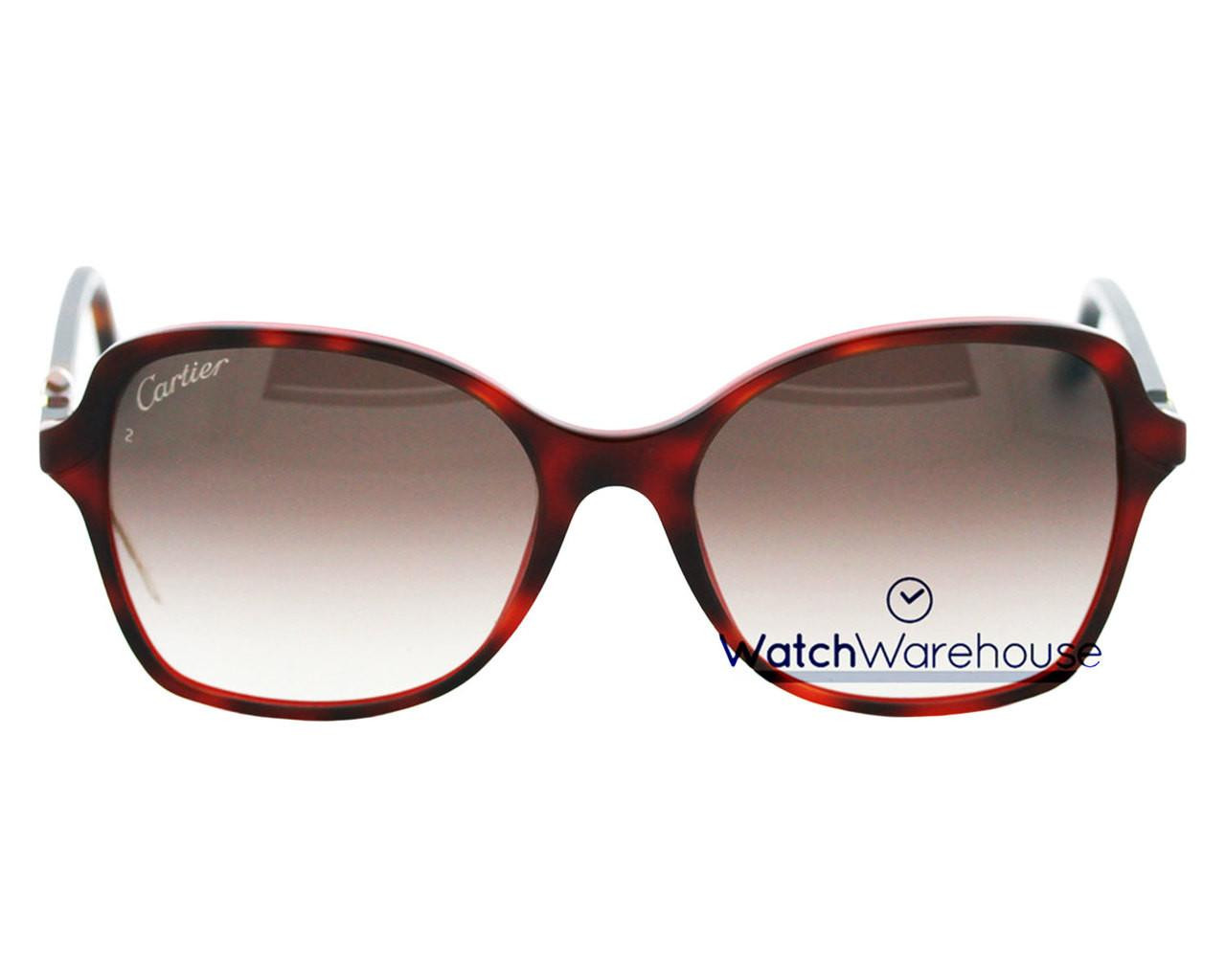 CARTIER Double C-Decor 56-18-140 MM Tortoiseshell Effect 
