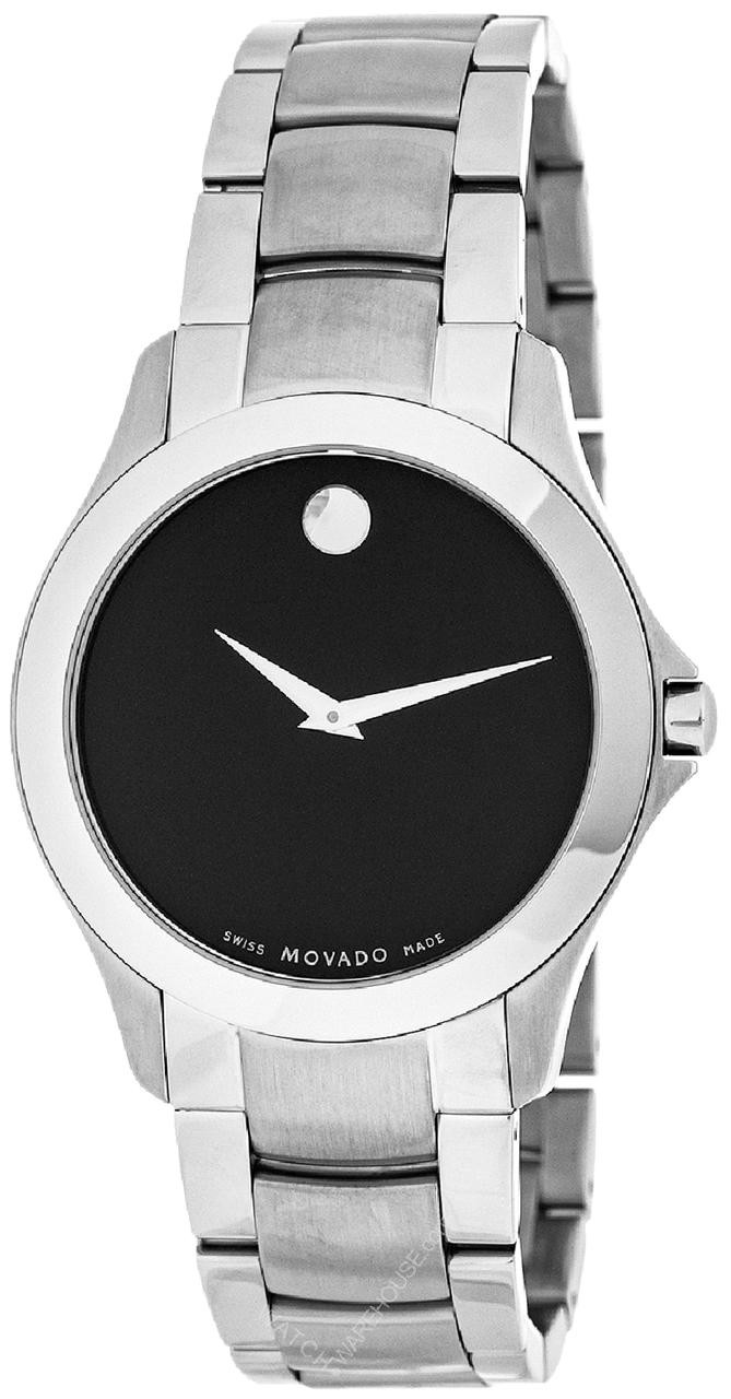 MOVADO Masino 40MM SS Black Dial Signature Dot Men display picture 1