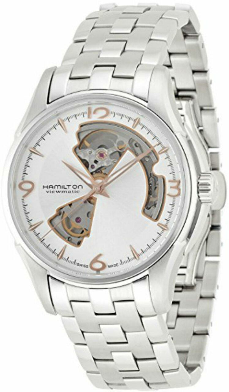 HAMILTON Jazzmaster Open Heart Dial SS Automatic Men’s Watch H32565155