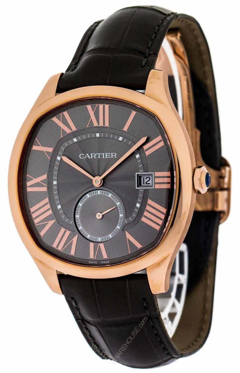 CARTIER Drive 41MM AUTO 18K Rose Gold Gray Dial Men's Watch WGNM0004