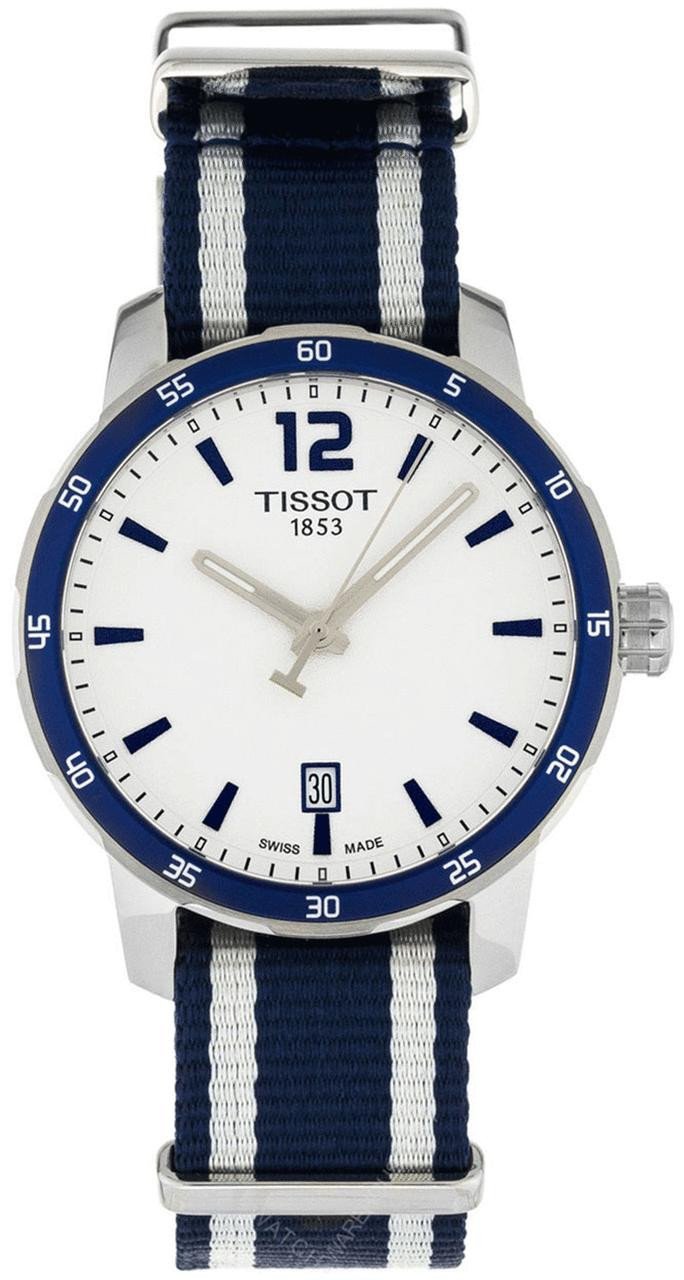 TISSOT Quickster 40MM QTZ White Dial Nylon Unisex Watch T0954101703701 |  Fast u0026 Free US Shipping | Watch Warehouse