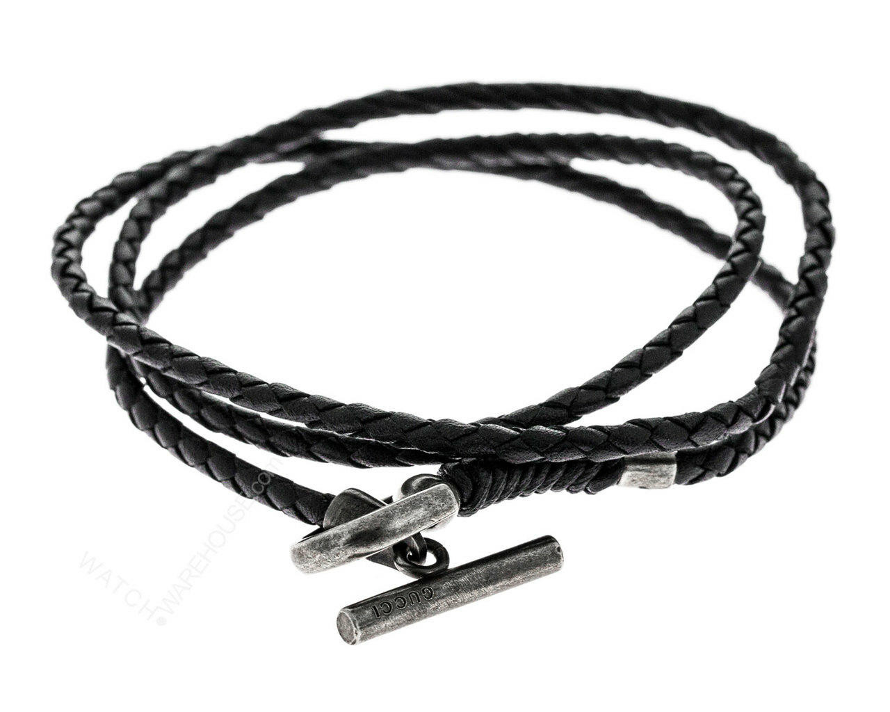 Gucci Leather Lion Head Wrap Bracelet - Black, Silver-Tone Metal Wrap,  Bracelets - GUC1462098 | The RealReal