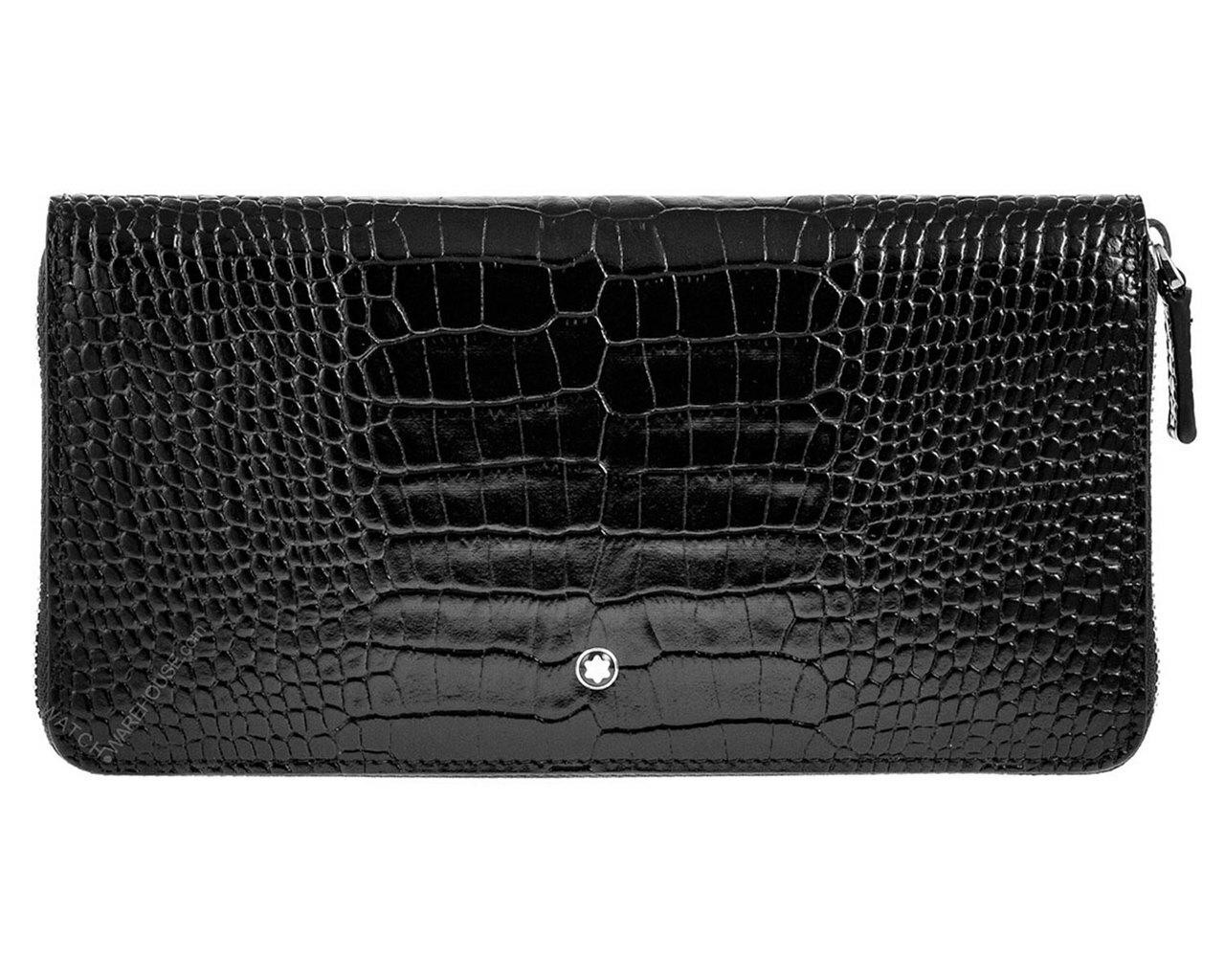 MONTBLANC Meisterstuck 8cc Mocha Leather Zip Coin Case