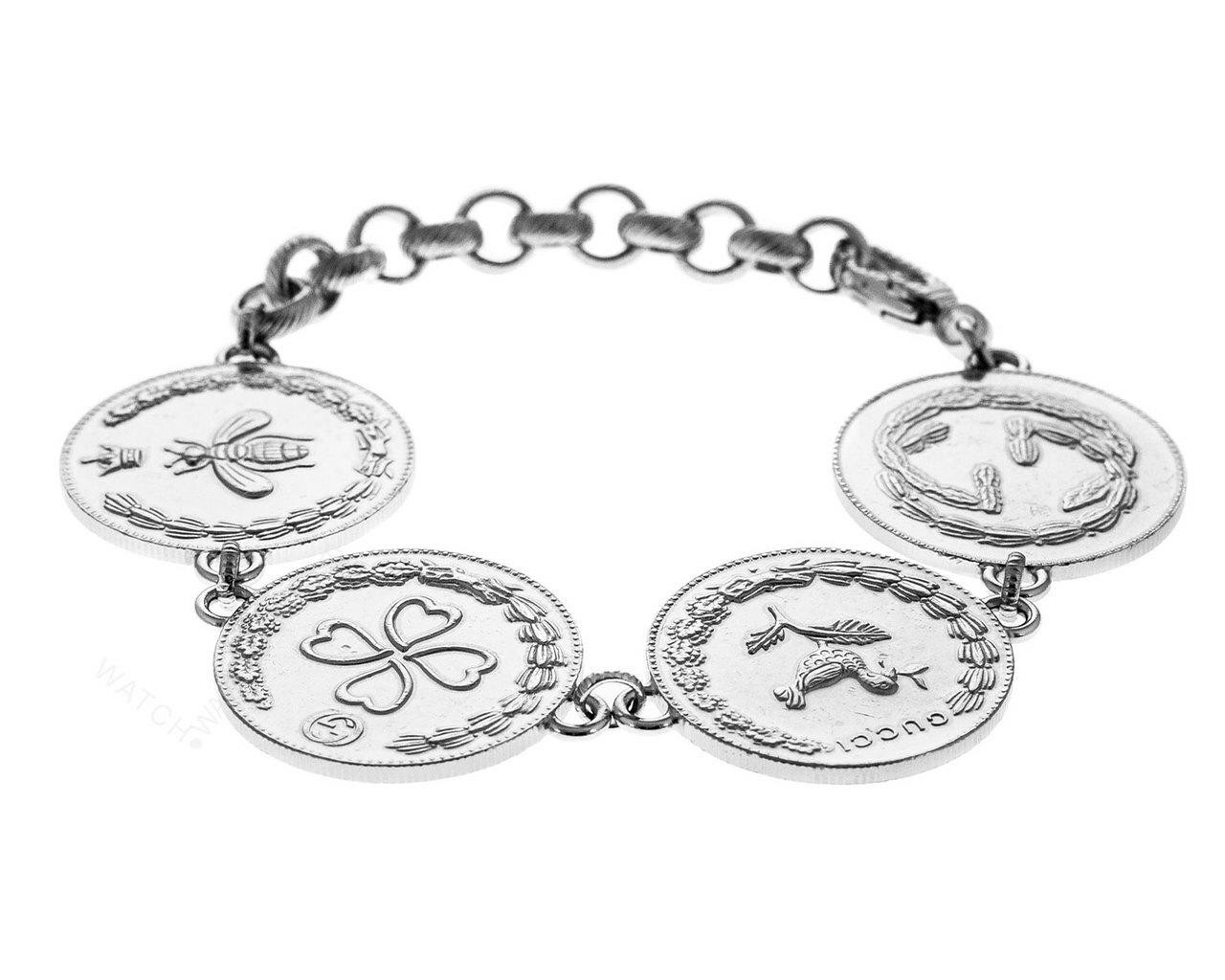 Gucci Trademark Silver Charm Bracelet 18cm Gucci