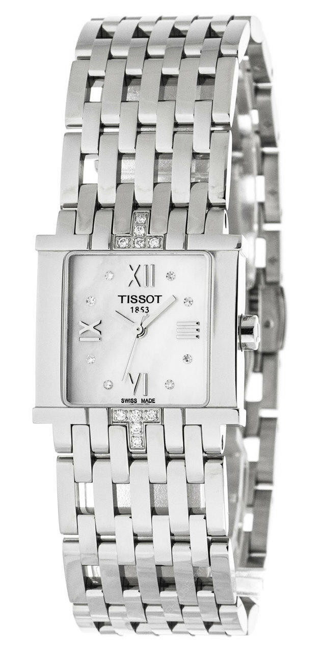 TISSOT T-Lady Quartz SS WHT MOP Dial Women