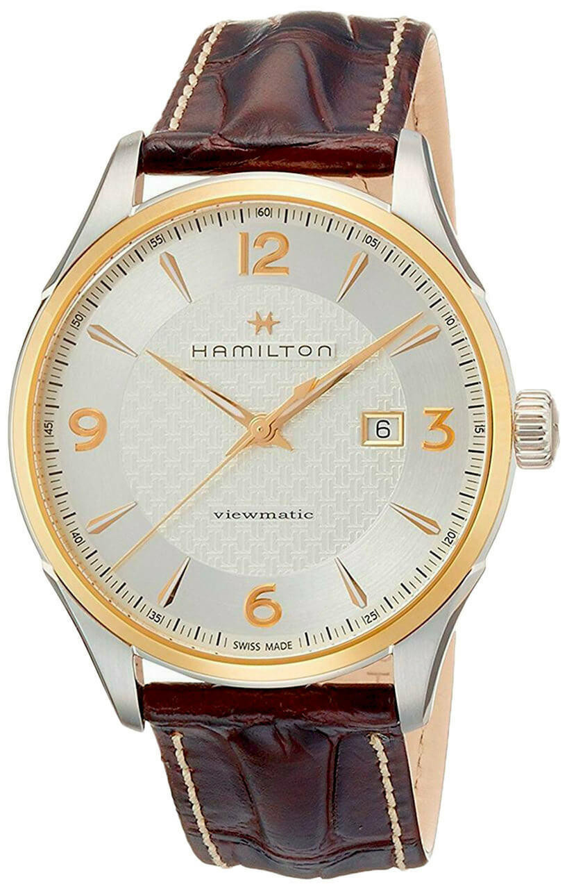 HAMILTON Jazzmaster Viewmatic 44MM AUTO Brown Leather Watch