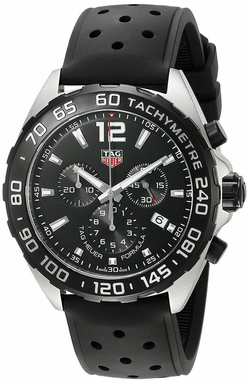 TAG HEUER Formula-1 Chronograph Rubber Men's Watch CAZ1010.FT8024 ...