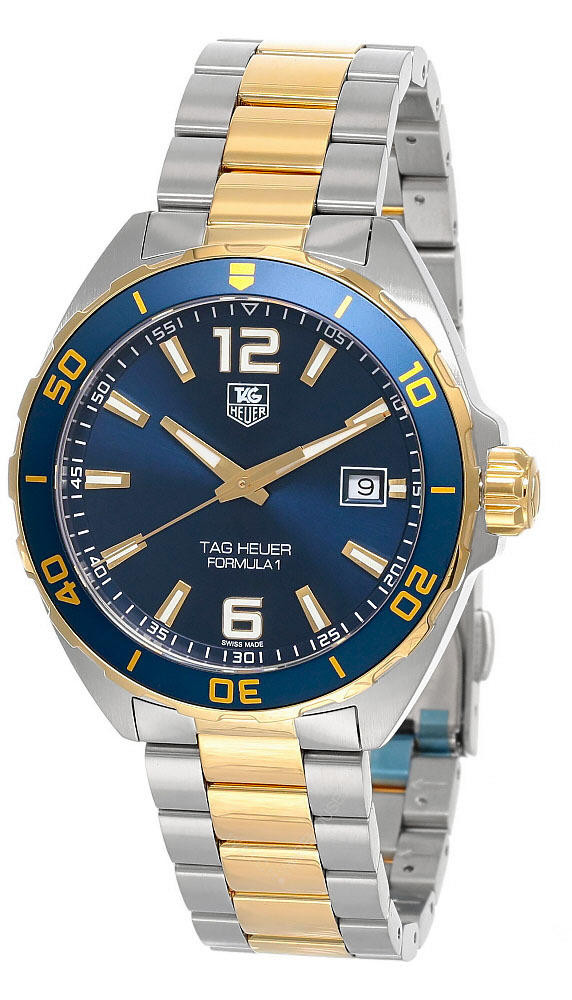 TAG HEUER Formula-1 41MM Blue Dial Two-Tone Men display picture 2