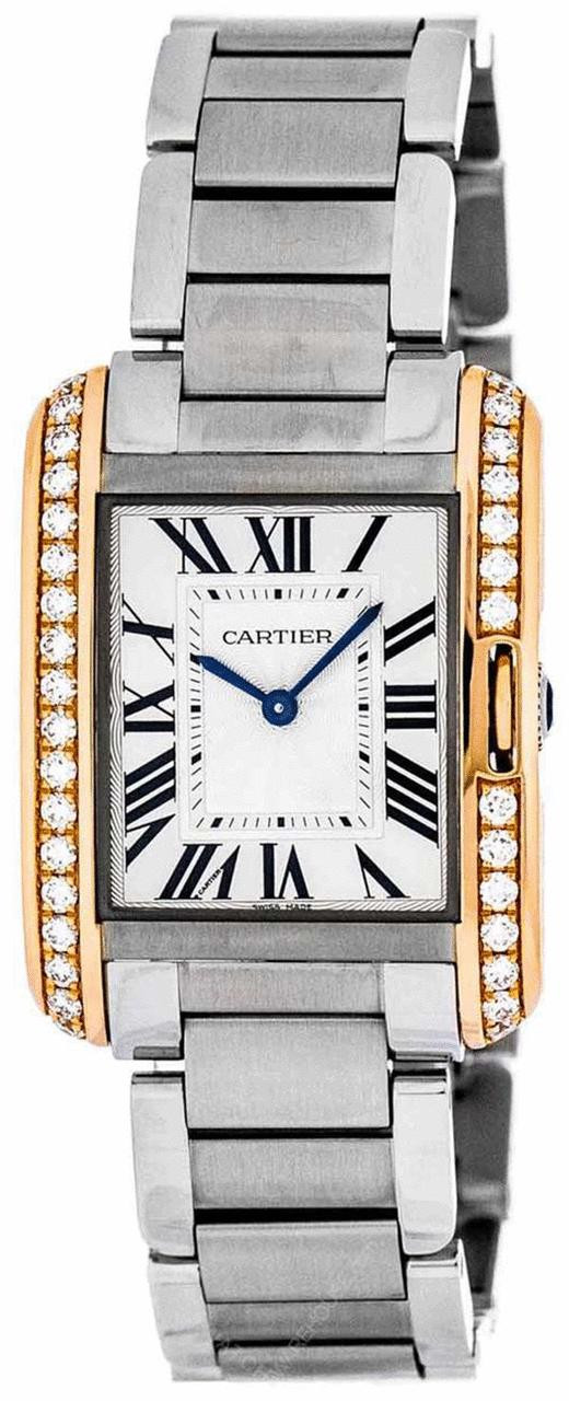 Cartier Tank Rose Gold & Diamond Lady's Watch, WJTA0038