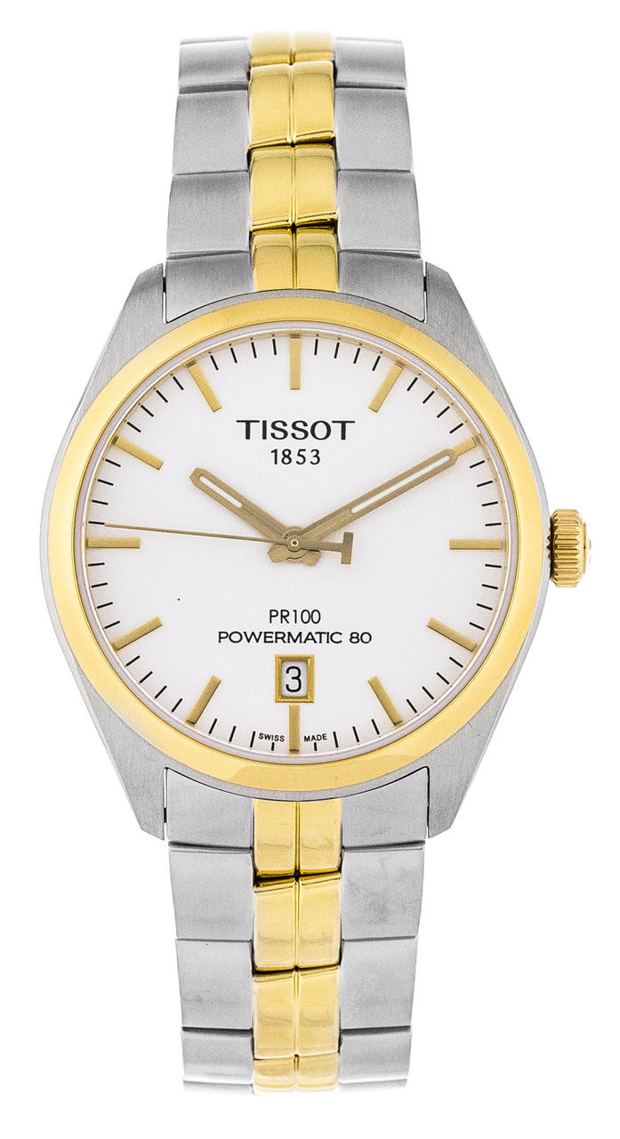 Tissot PR 100 Powermatic 80 2Tone Automatic Watch T1014072203100