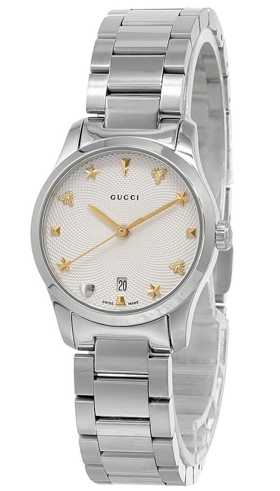 GUCCI G-Timeless 27MM Quartz SS Gucci Charms Women display picture 3