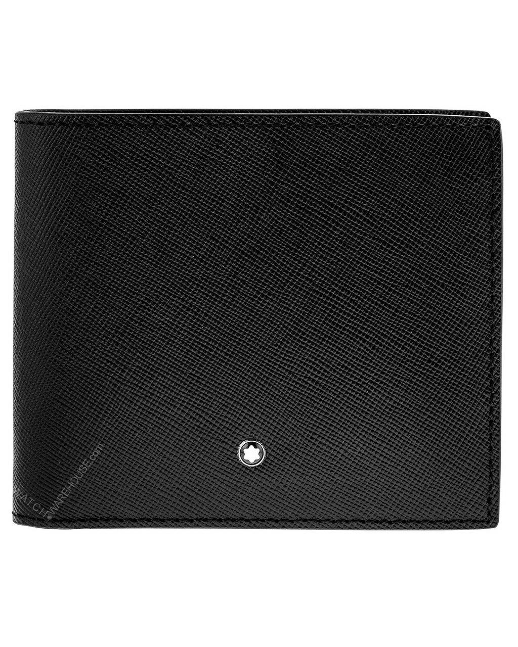 Montblanc ブラック レザー 二つ折り財布 モンブラン MONTBLANC マイスターシュテュック ソフト