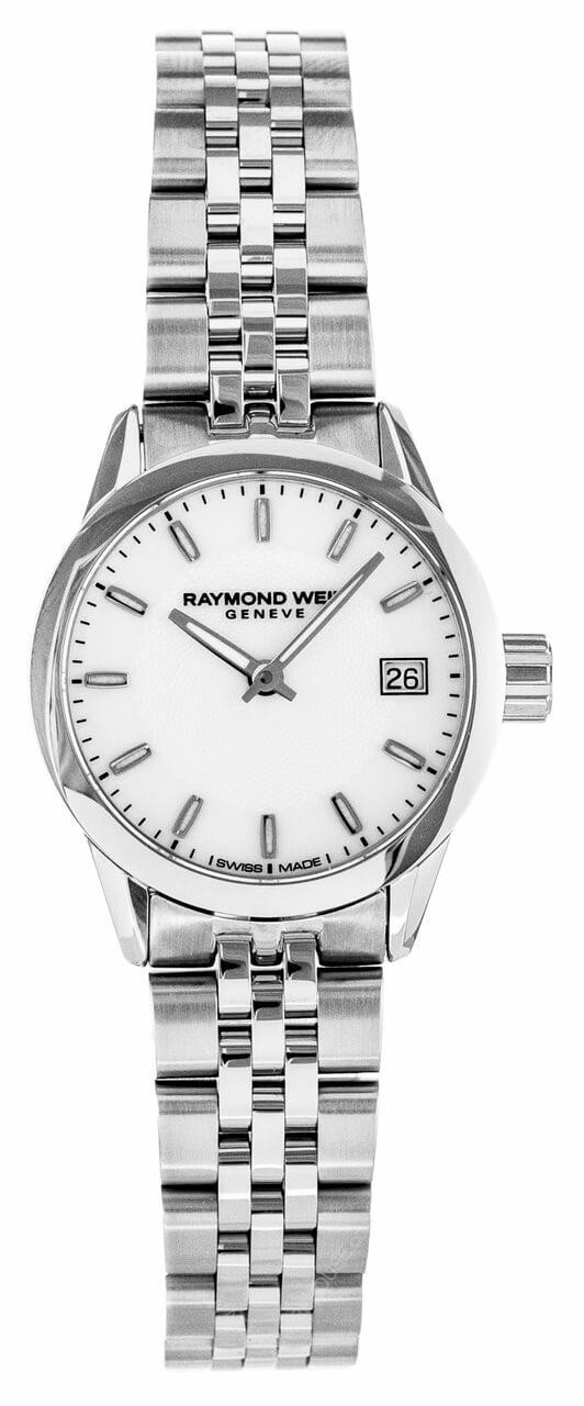 RAYMOND WEIL Freelancer 26MM White MOP Women s Watch 5626 ST 97021