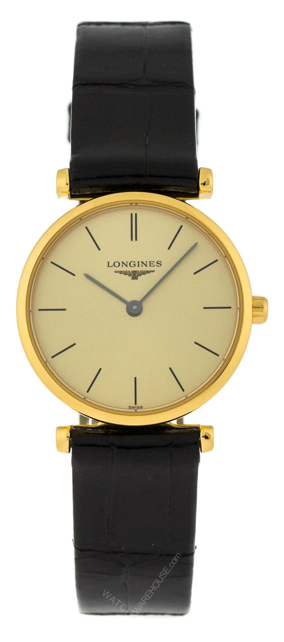 LONGINESロンジンLes Grandes Classiques 90‘s LONGINES La Grande Classique 24MM Quartz Leather Watch L4.209.2