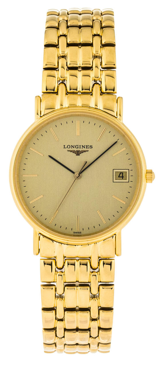 LONGINES Presences 33MM Quartz Yellow PVD Coating Watch L4.819.2