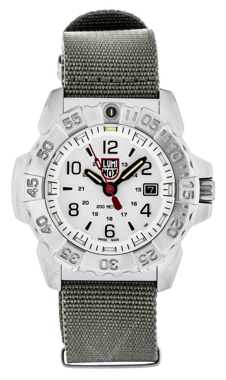 LUMINOX Navy SEAL 45MM SS Gray Webbing Strap Men's Watch