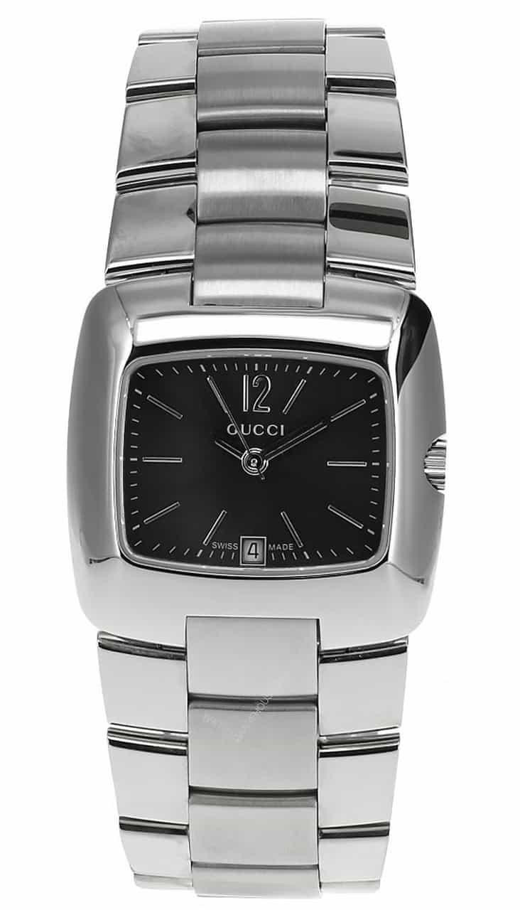 GUCCI 8505 29MM S-Steel Black Dial Women's Bracelet Watch YA085502