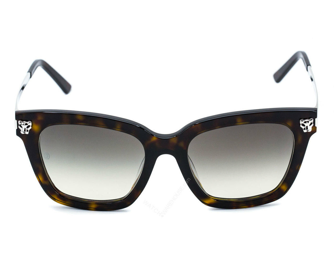 CARTIER Panthère Havana Acetate Cat Eye Sunglasses CT0025SA 