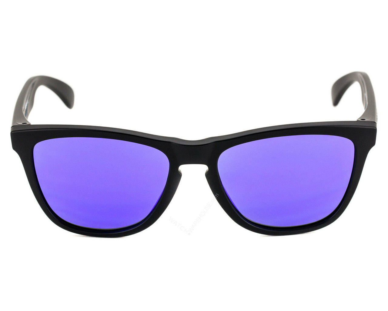 Oakley Frogskins Matte BLK Frame Violet Iridium Lens Sunglasses 24-298 |  Fast & Free US Shipping | Watch Warehouse