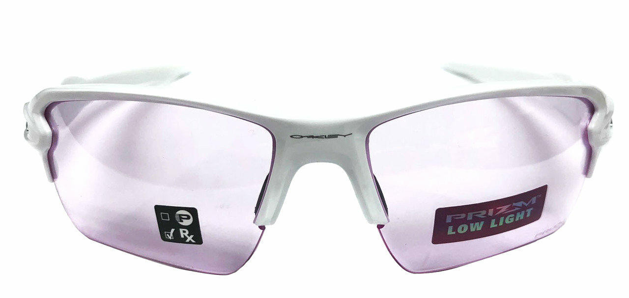 Oakley Flak 2.0 XL Polish White Prizm Low Light Sunglasses OO9188-8859