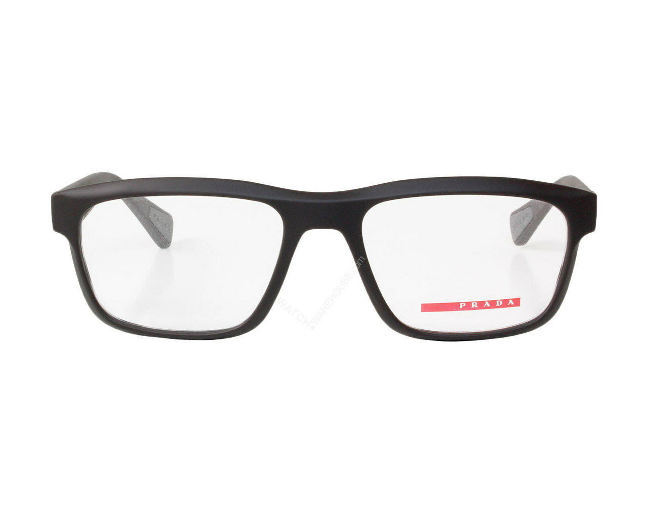 Prada Rectangle Brown UB01O1 Full Rim Frame Men's Eyewear Prada Rectangle Brown UB01O1 Full Rim Frame Men's Eyewear