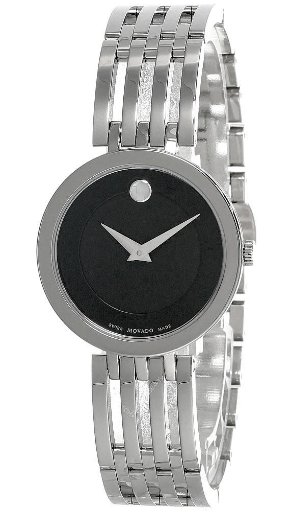 MOVADO Esperanza 28MM SS Matte Black Museum Dial Women display picture 1