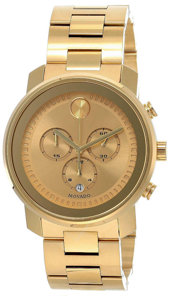 NWT Movado Bold Champagne Dial Yellow Gold Ion-plated Men\'s Watch Movado Bold Champagne Dial Yellow Gold Ion-plated Men main image 3