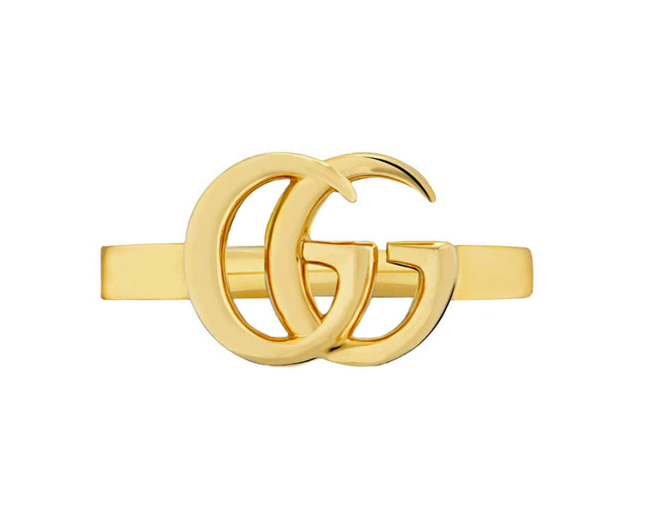 GUCCI Running 18K GG Yellow Gold 5.4 Gram Ring YBC525690001013