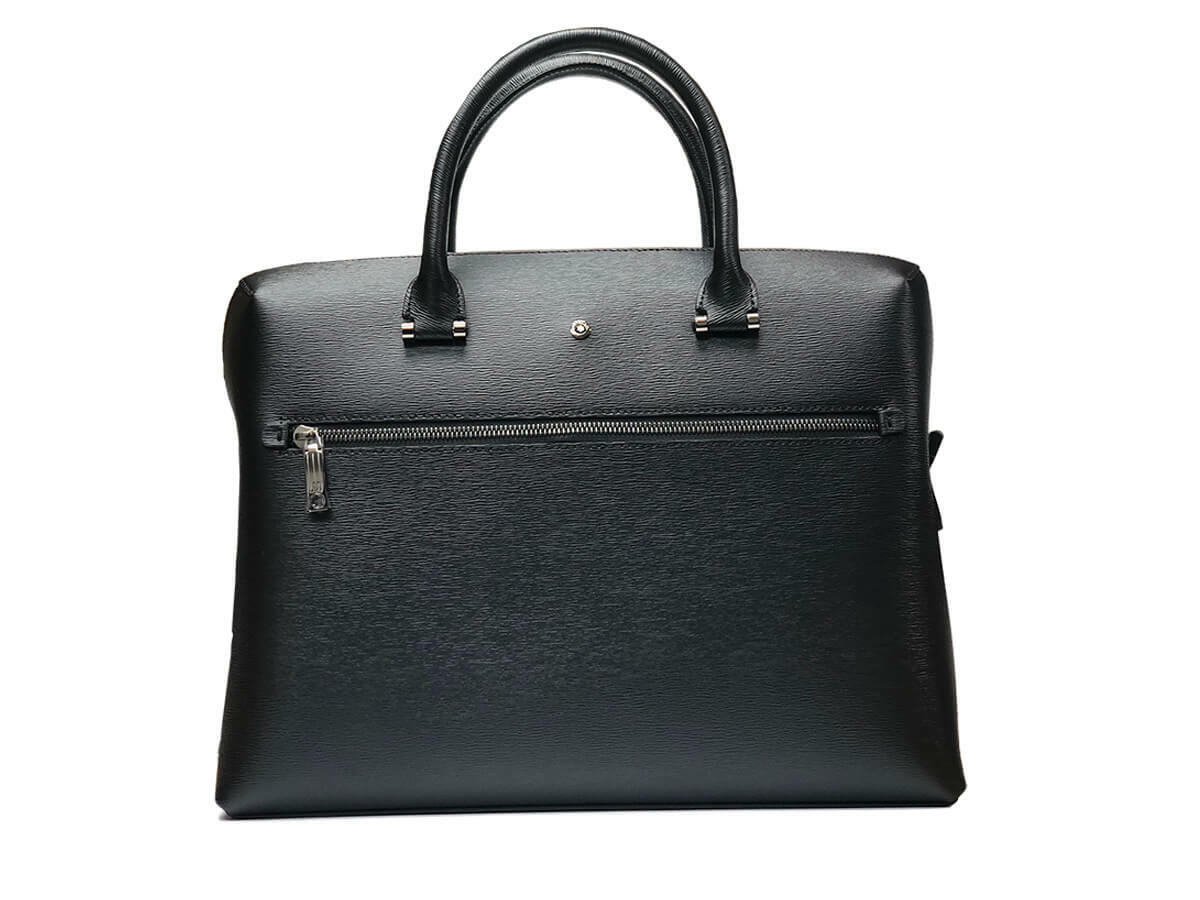 MONTBLANC Westside Slim Black Leather Document Case 114680 | Fast