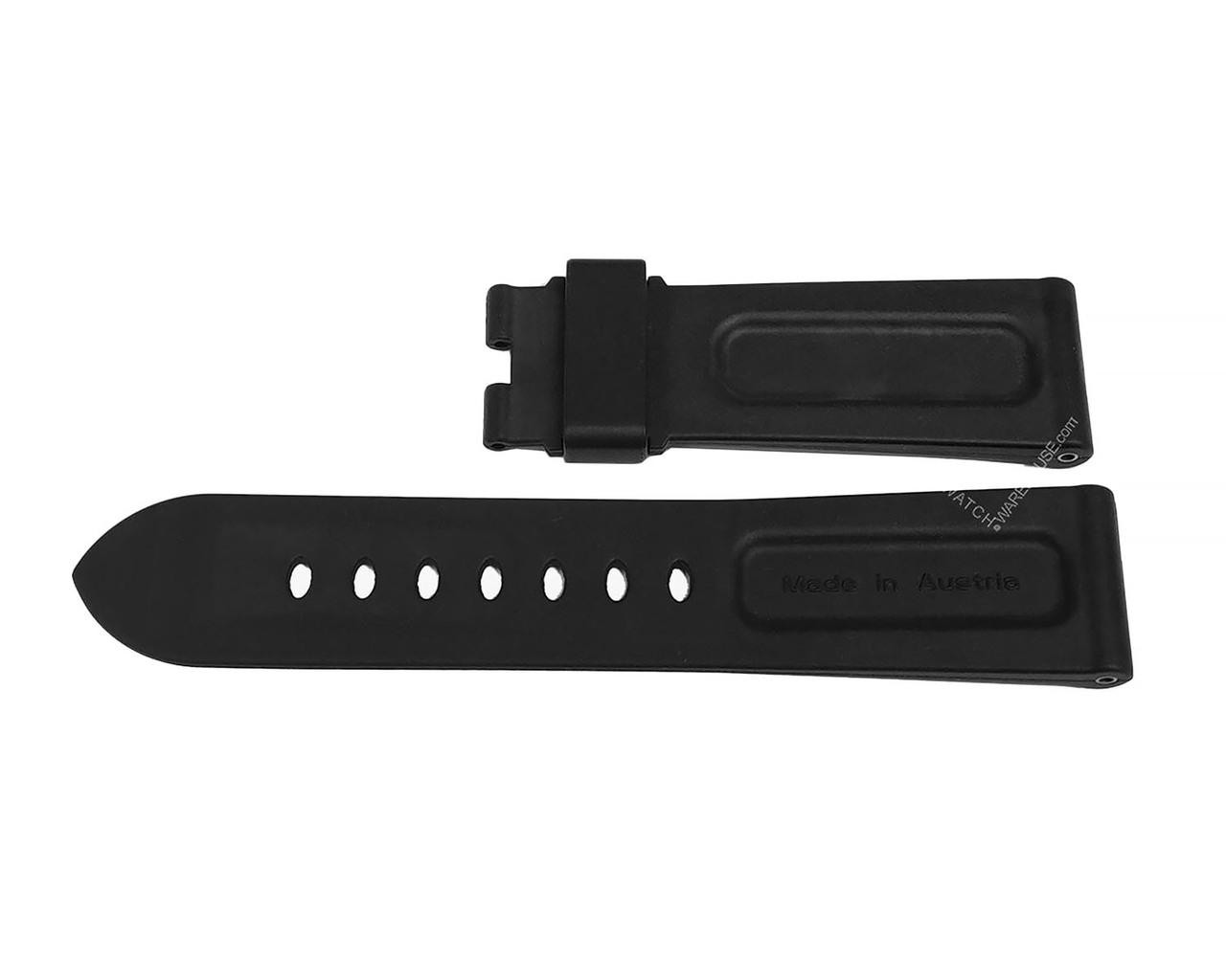 PANERAI Caoutchouc Black 24/22 Standard Rubber Strap MX00312X