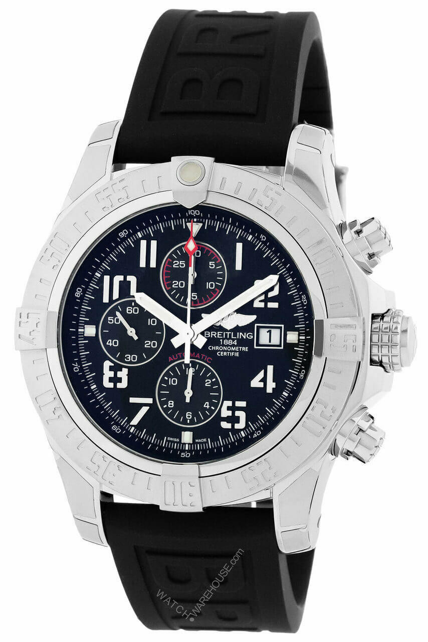 BREITLING Super Avenger II 48MM Black Dial A1337111/BC28/155S/A20D