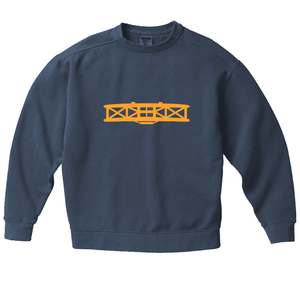 Garment Dyed Sport Crew - Blue Jean 