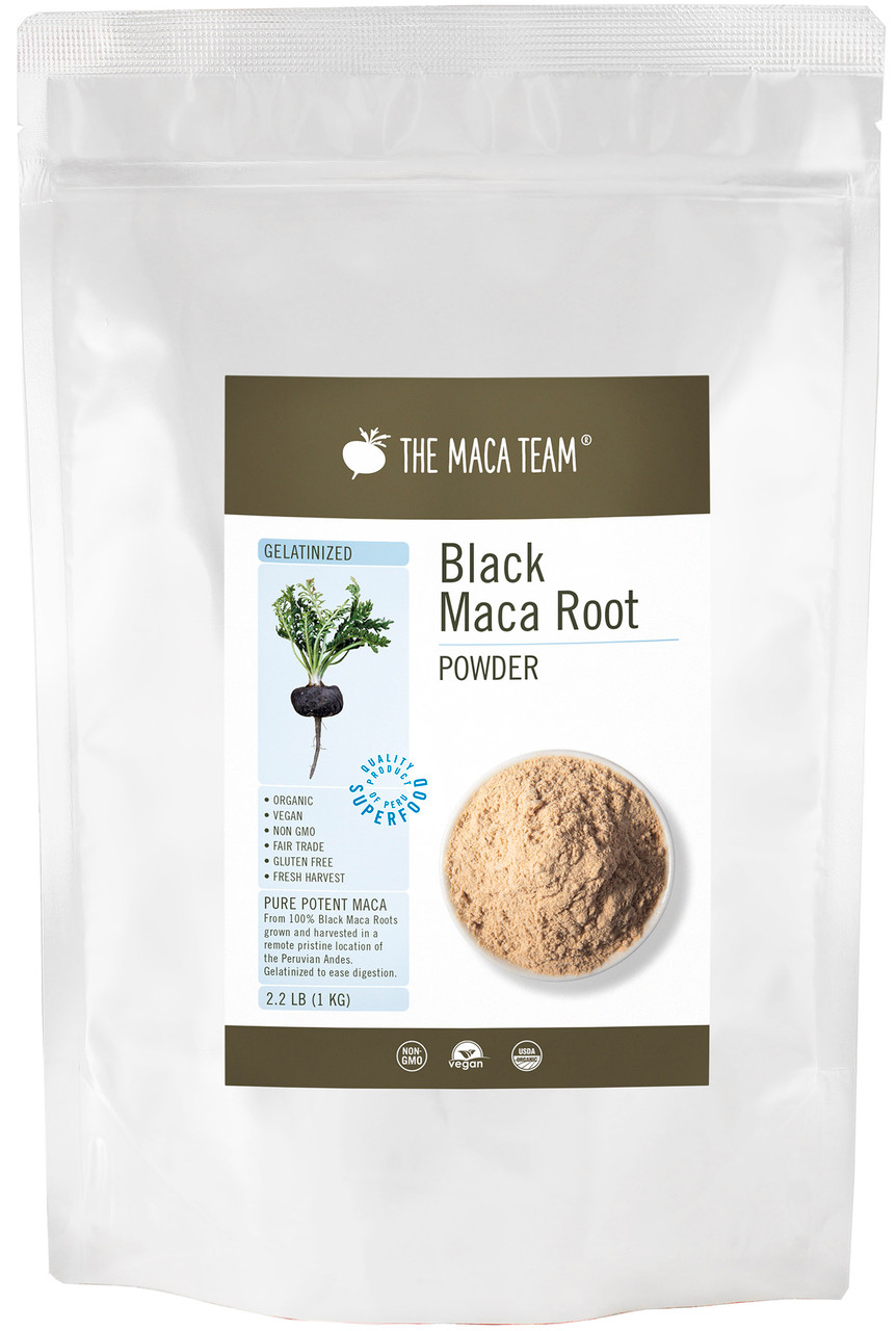 Organic Gelatinized Black Maca Powder The Maca Team