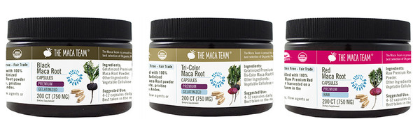 Premium  Gelatinized  Maca Capsule Sampler Package Premium  Gelatinized  Maca Capsule Sampler Package