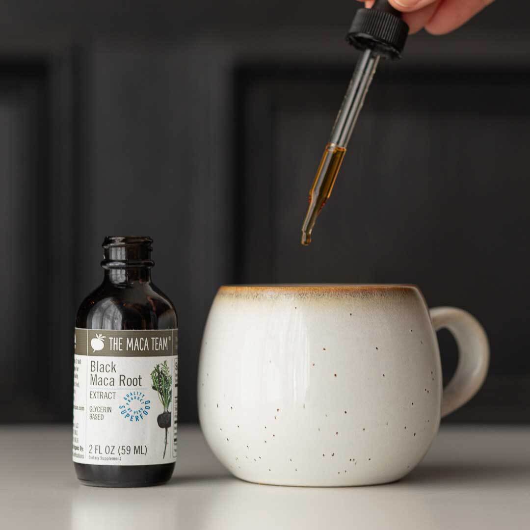 Black maca extracts for men with black maca powder capsules and liquid extract