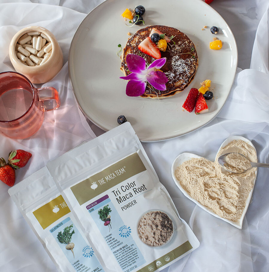 Maca products illustrating the question does maca increase appetite