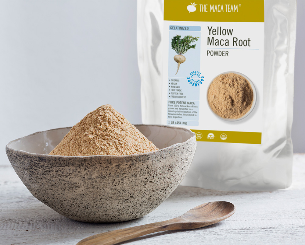 gelatinized yellow maca powder