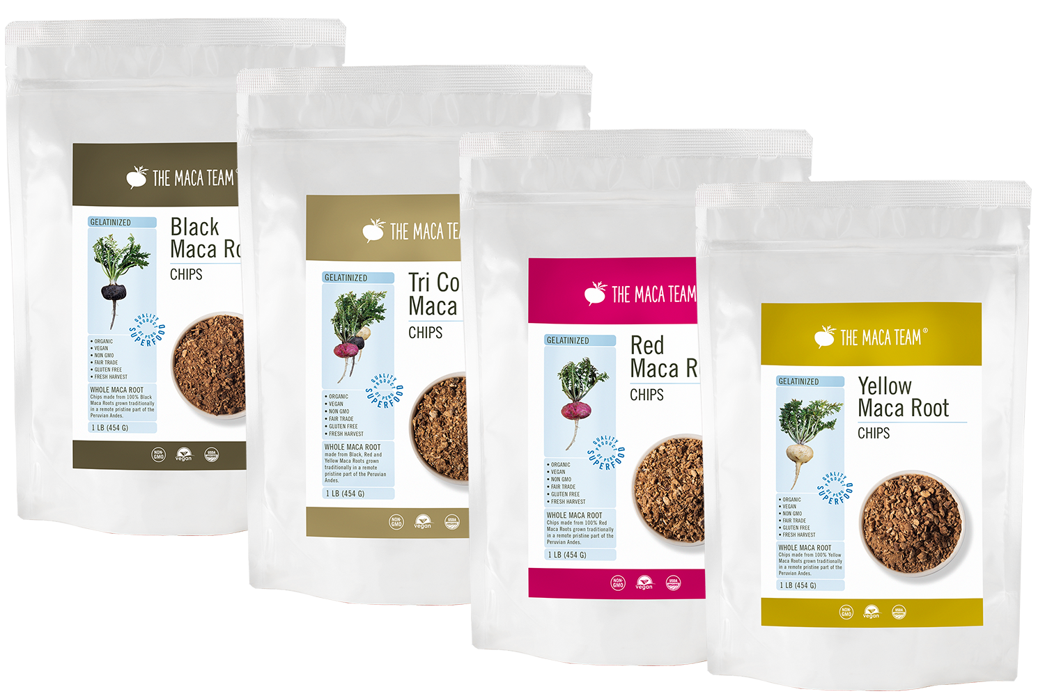 whole maca root chips from the maca team - themacateam.com