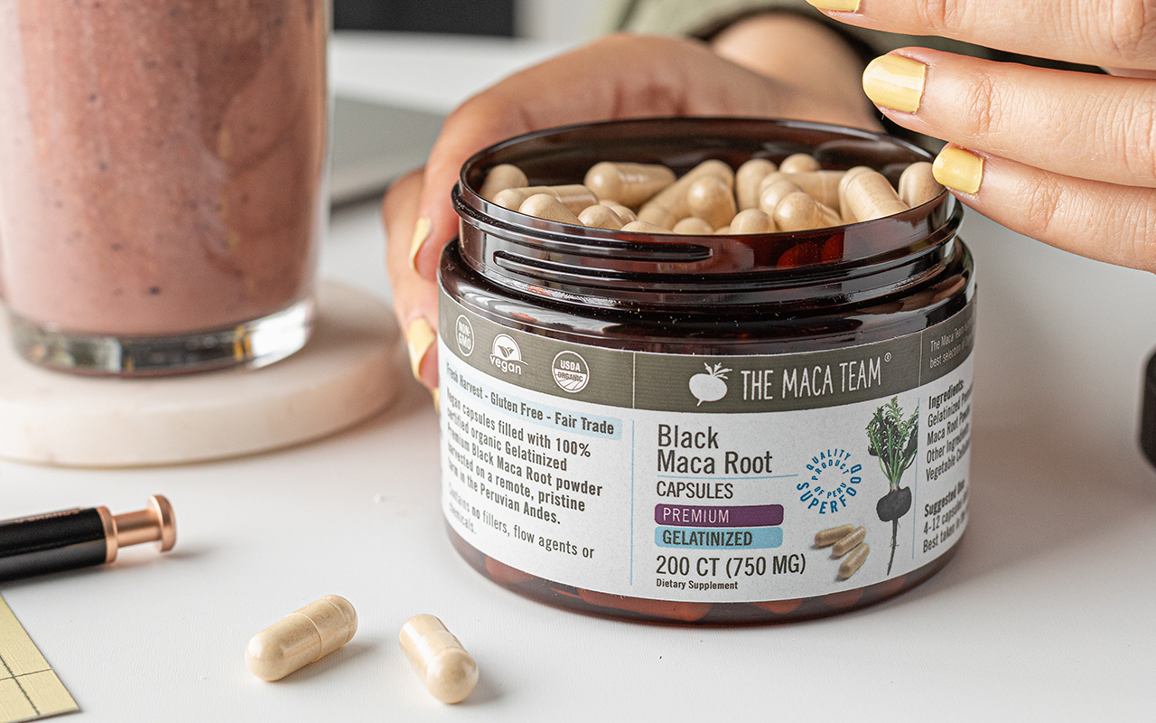 Maca prepared as part of a daily routine