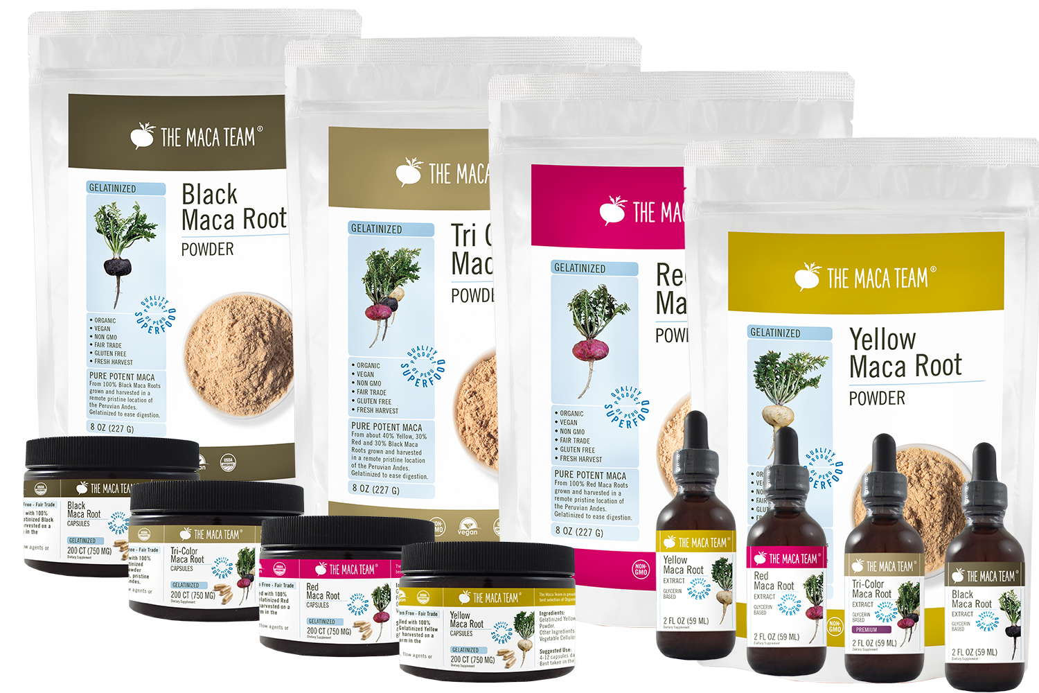 maca samplers from the maca team - themacateam.com