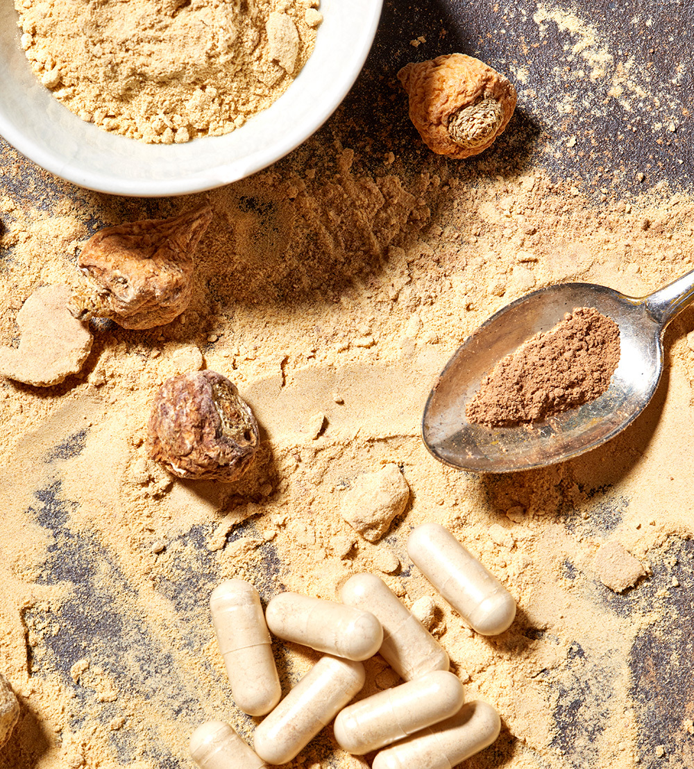 Organic non-GMO maca powder, capsules and whole maca roots