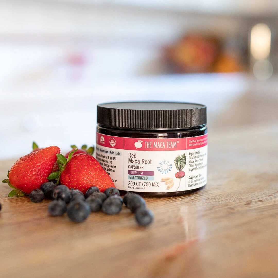 The Maca Team maca capsules contain pure maca powder
