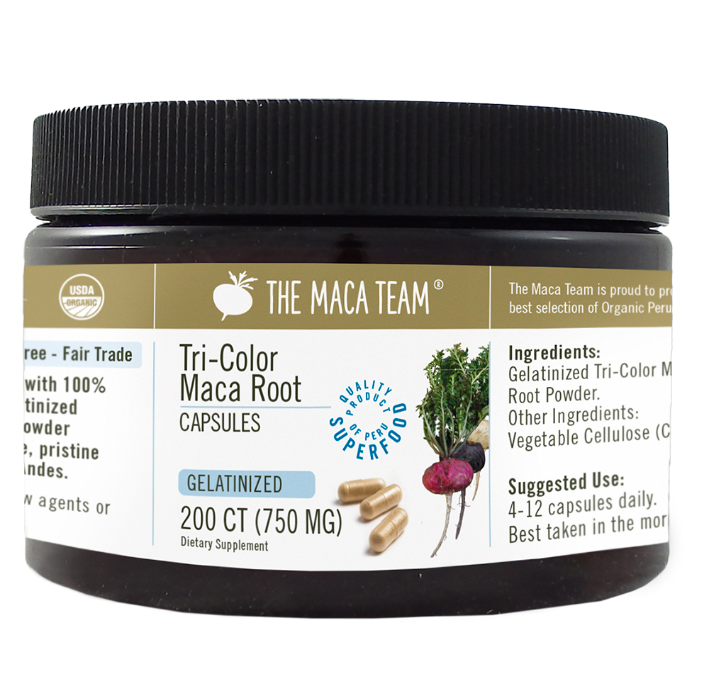 Tri-Color Maca Capsules from The Maca Team