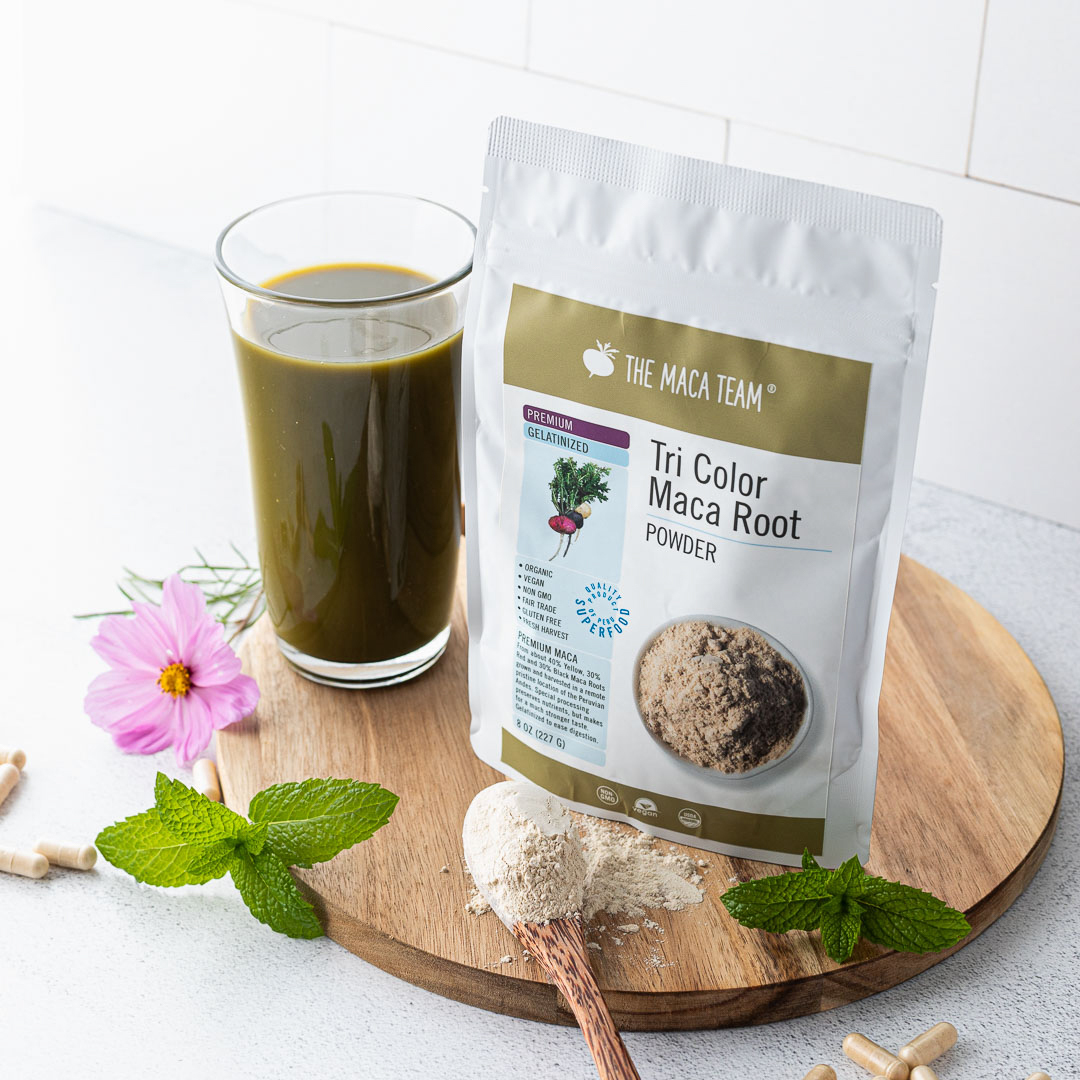 Tri-Color Maca Root Benefits Red black and yellow maca roots showing the three main maca colors