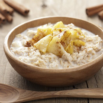 A bowl of maca oatmeal