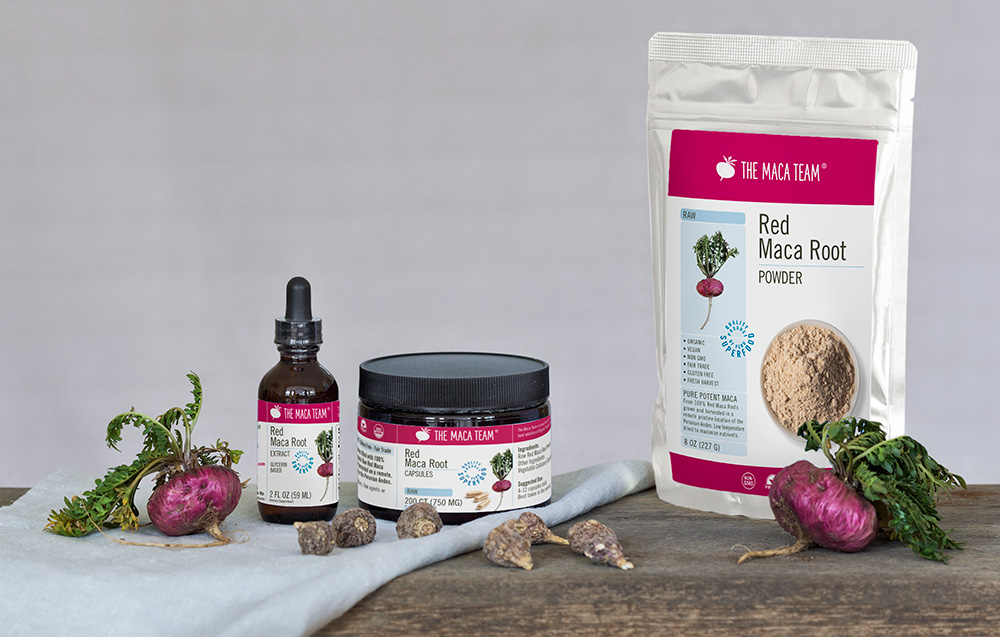 Raw Red Maca Products from The Maca Team